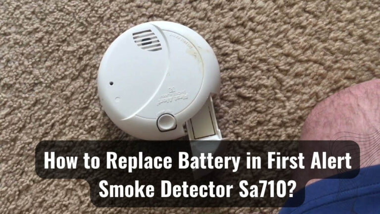 Replacing Battery in First Alert Smoke Detector Sa710