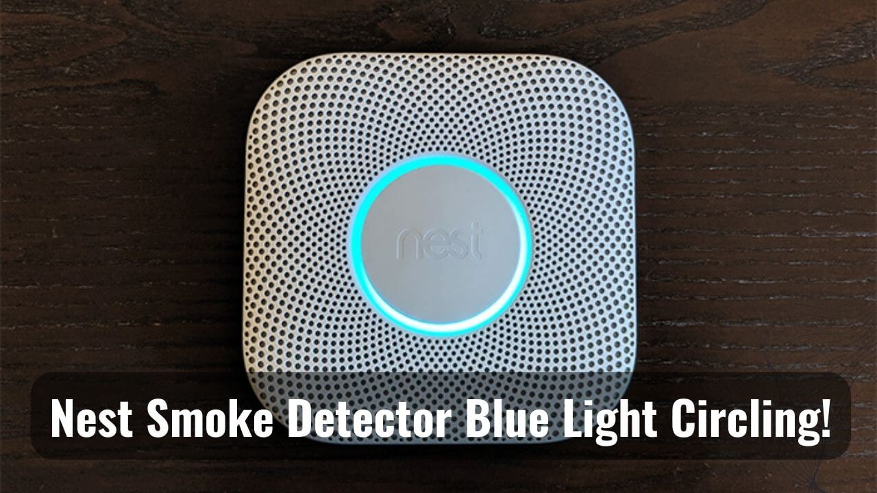Blue Light Circling Of Nest Smoke Detector