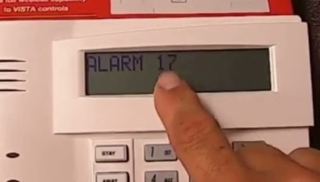 How to clear bf code on honeywell alarm