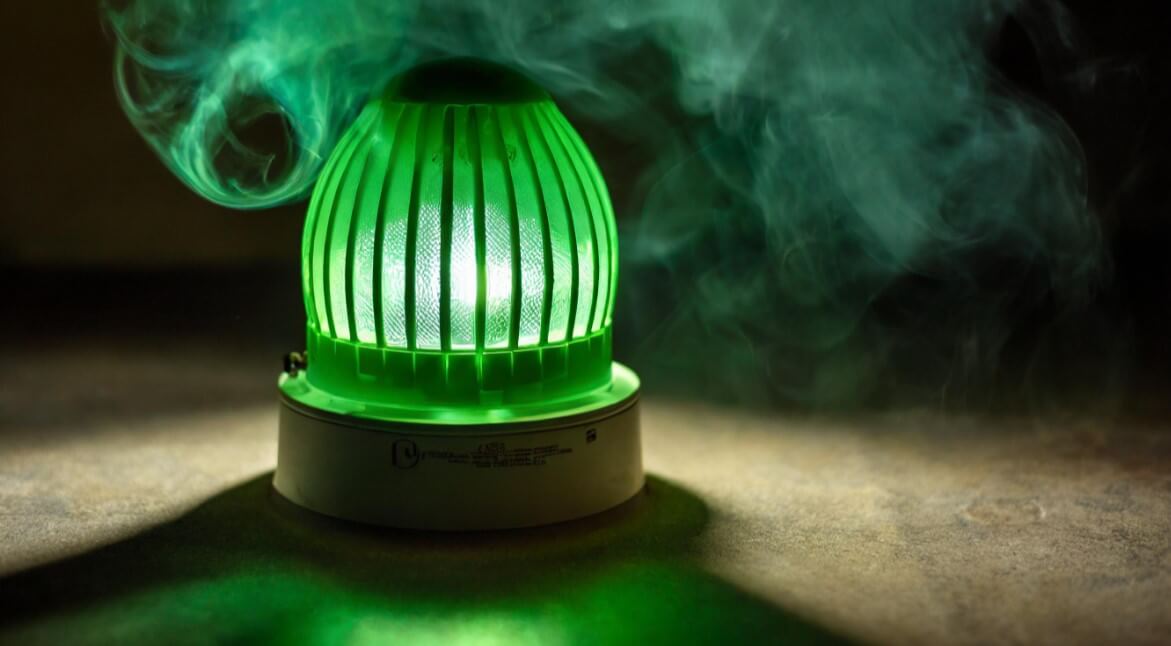 kidde smoke detector flashing green light