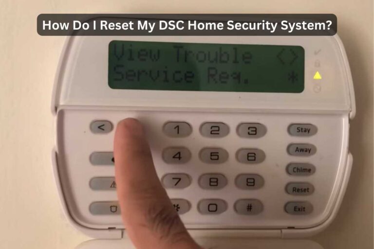 DSC alarm reset